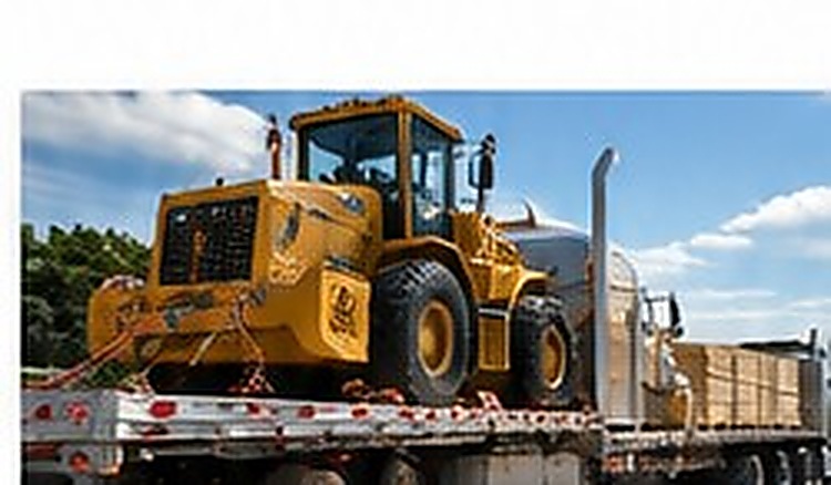 Step deck transportation for heavy equipment